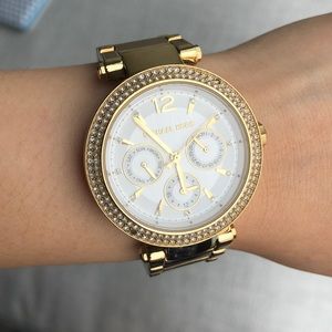 MICHAEL KORS gold-toned watch